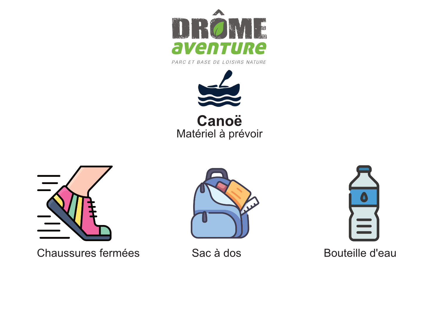 Canoeing equipment to be provided