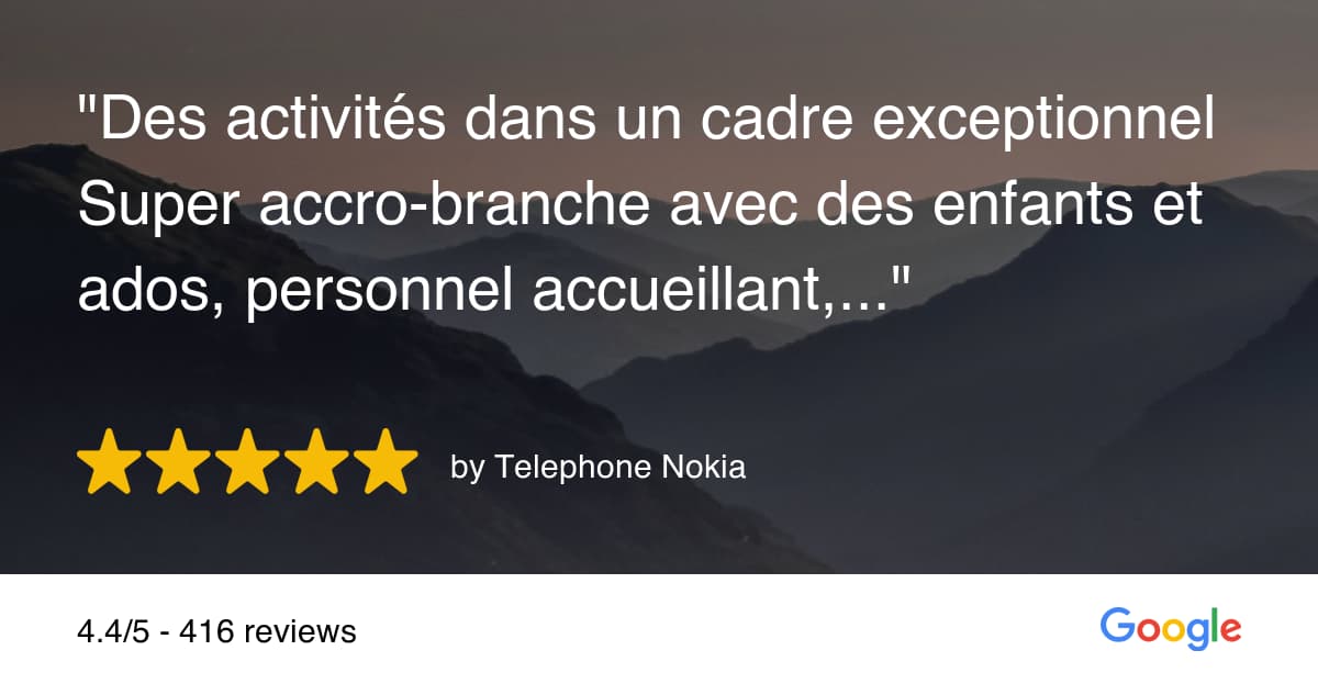 Avis accrobranche 1 Avis accrobranche 1