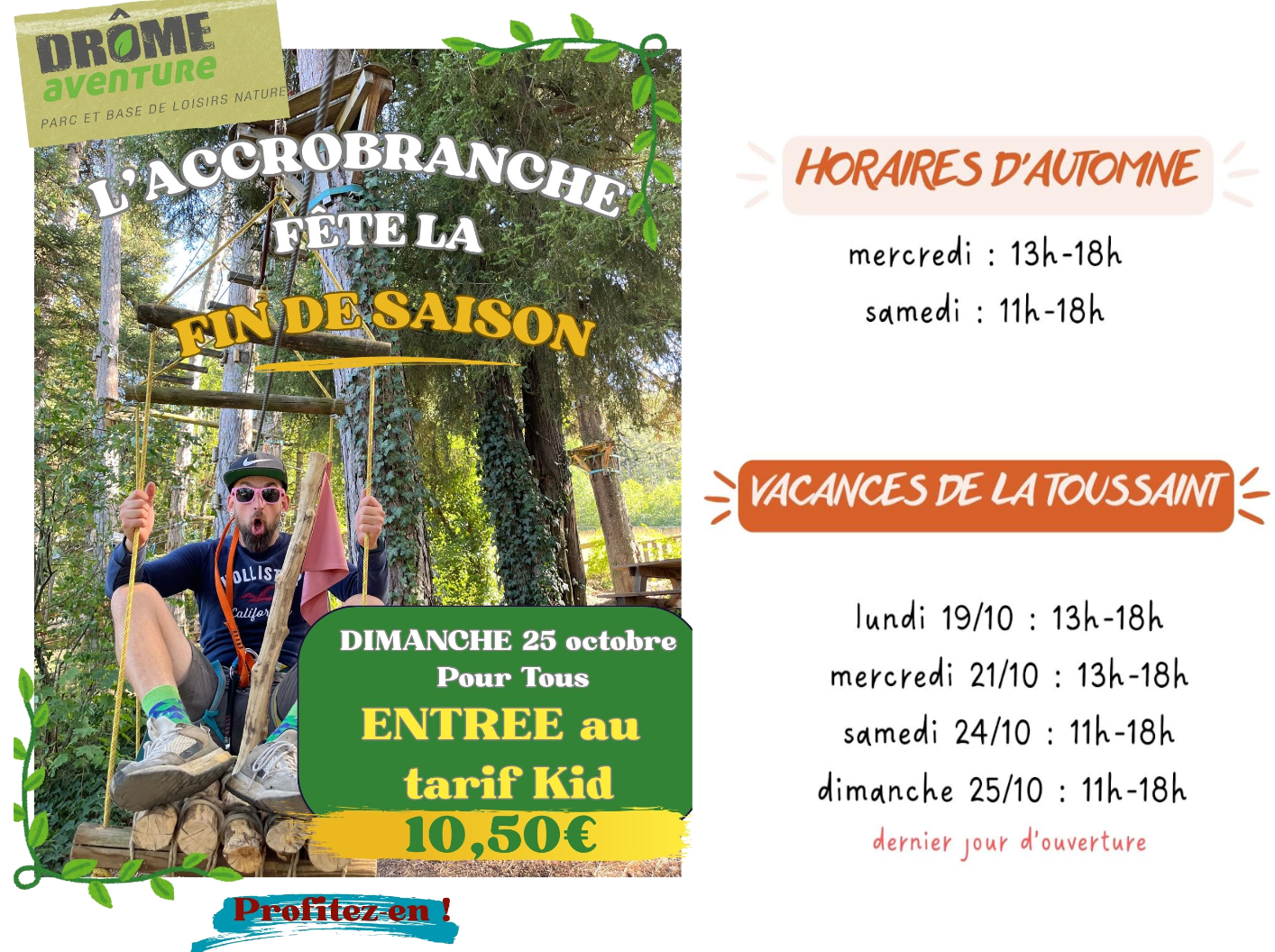 L’accrobranche fête la fin de saison L’accrobranche fête la fin de saison